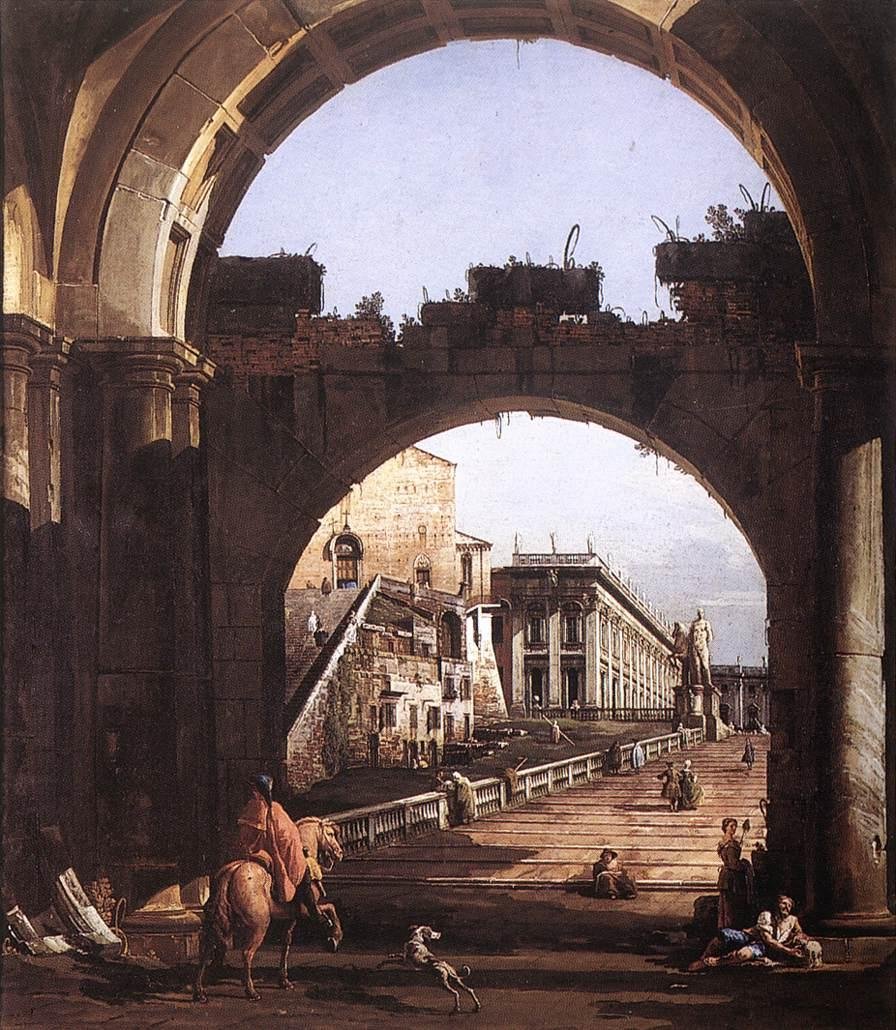 国会大厦的随想曲 作者 贝尔纳多·贝洛托（Canaletto）