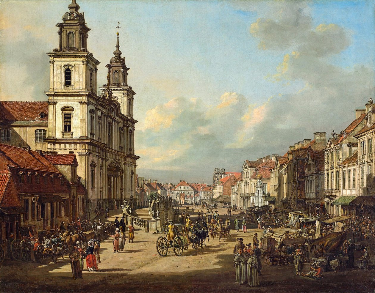 圣十字教堂在华沙 作者 贝尔纳多·贝洛托（Canaletto）