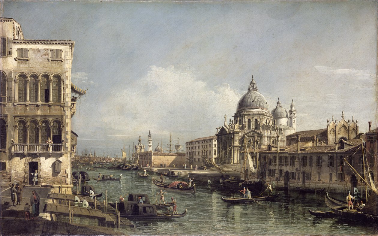 进入大运河，威尼斯 作者 贝尔纳多·贝洛托（Canaletto）