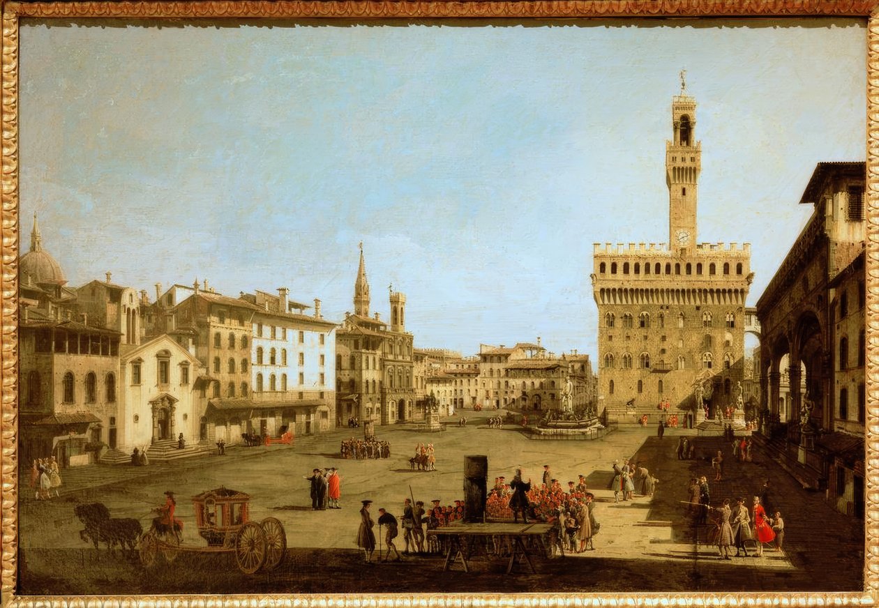 西尼亚广场 作者 贝尔纳多·贝洛托（Canaletto）