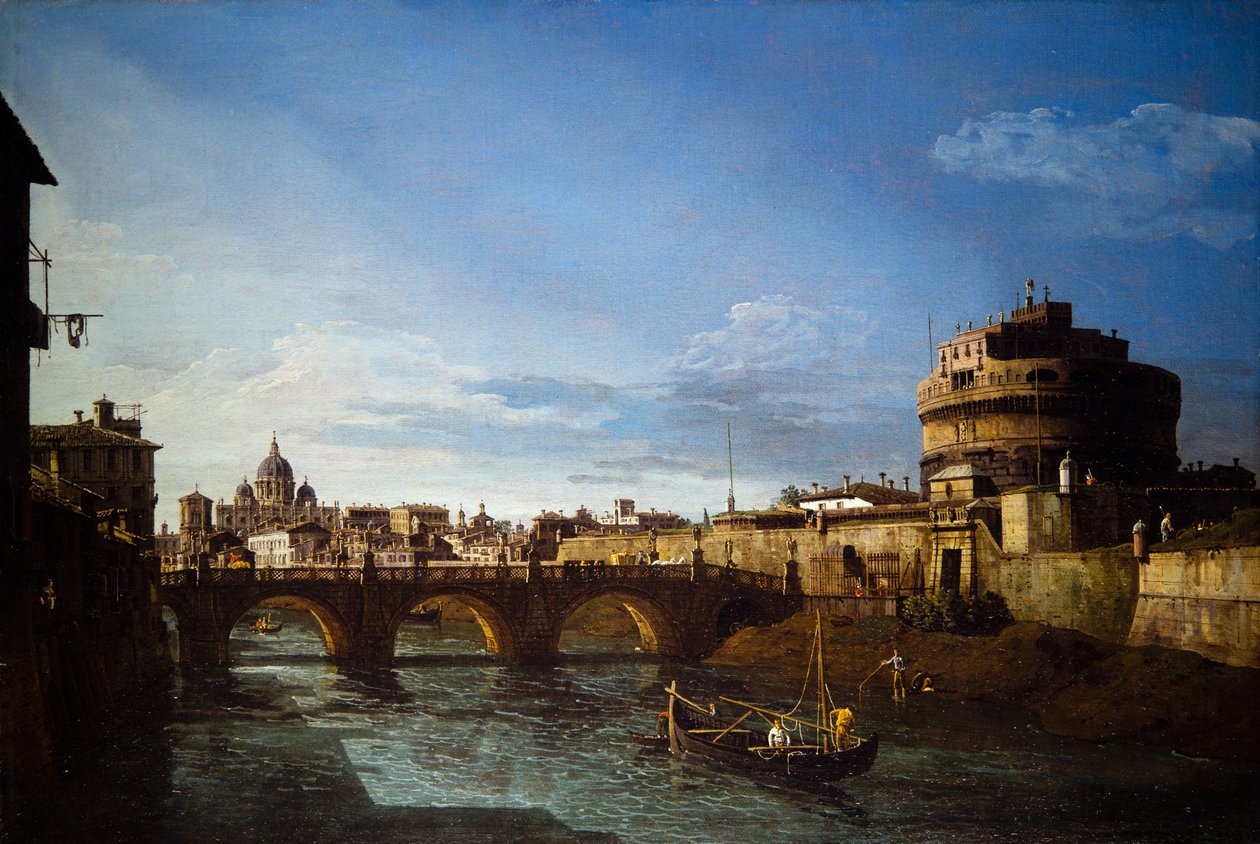 罗马两景 作者 贝尔纳多·贝洛托（Canaletto）