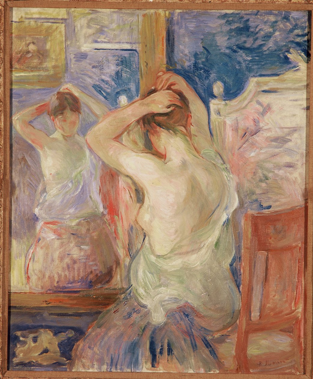 在灵魂面前，1890年 作者 贝特·莫里索（Berthe Morisot）