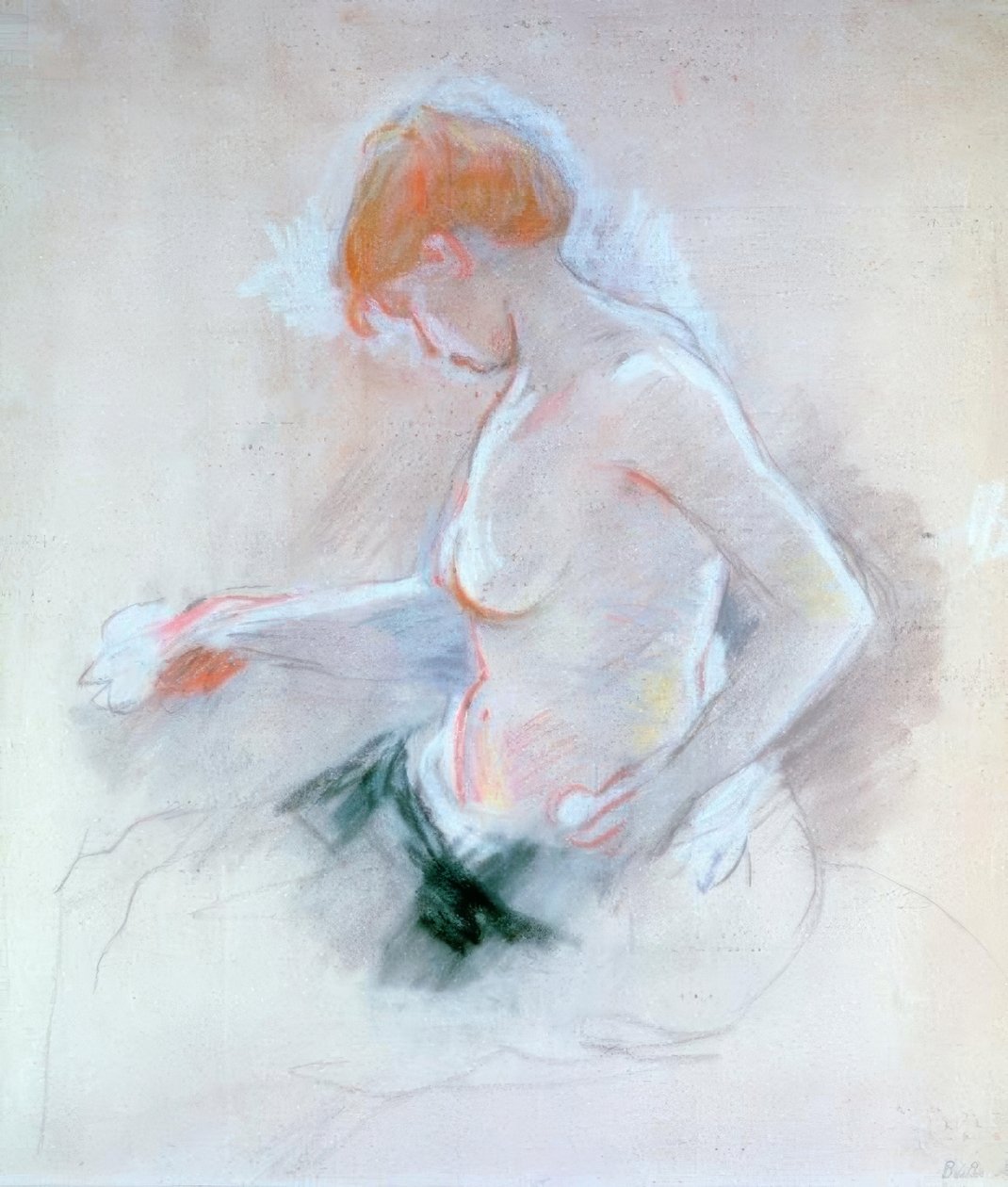 裸体 作者 贝特·莫里索（Berthe Morisot）