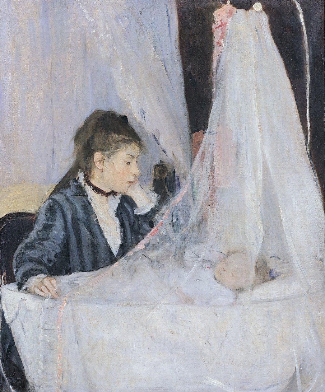 摇篮 作者 贝特·莫里索（Berthe Morisot）