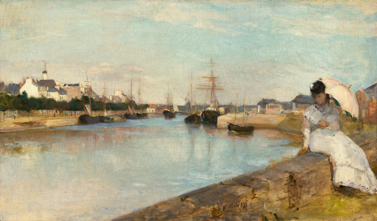 洛里昂的港湾 作者 贝特·莫里索（Berthe Morisot）