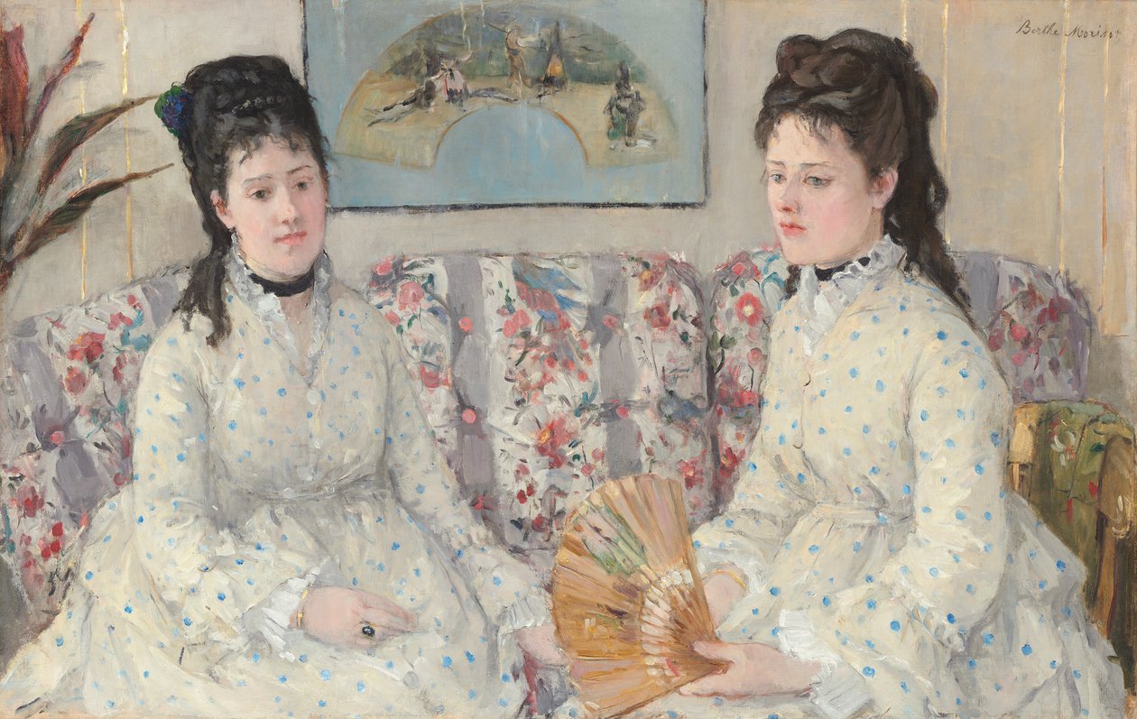 姐妹们，1869年 作者 贝特·莫里索（Berthe Morisot）