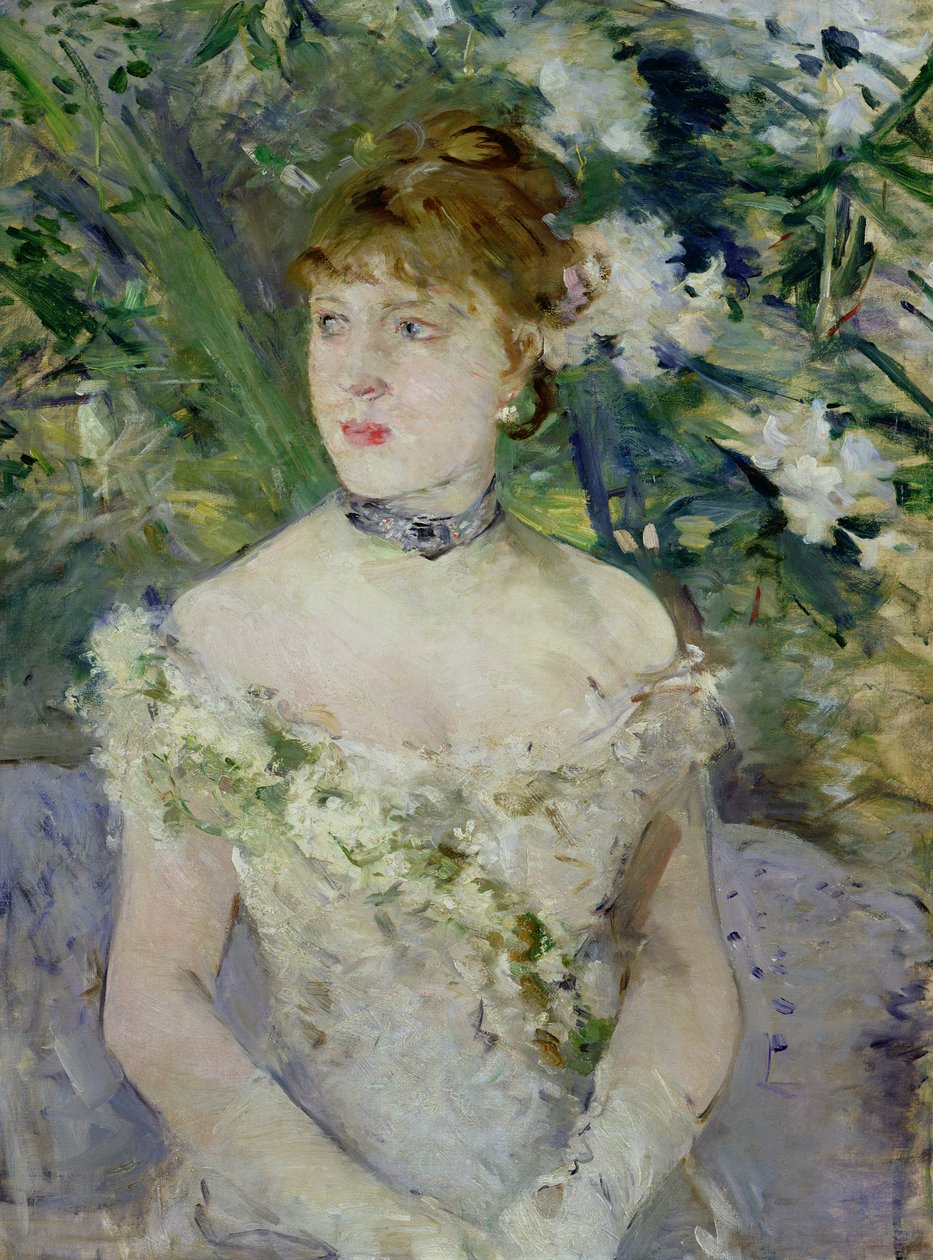 舞会礼服的女孩 作者 贝特·莫里索（Berthe Morisot）
