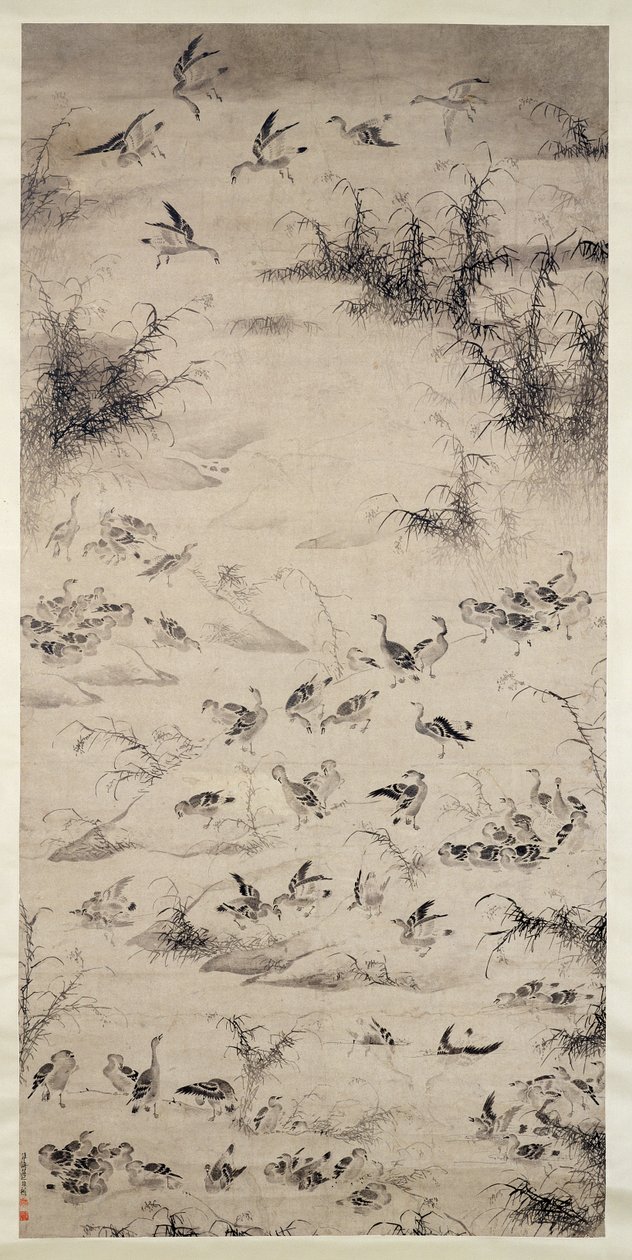 一百只鹅 作者 边寿民