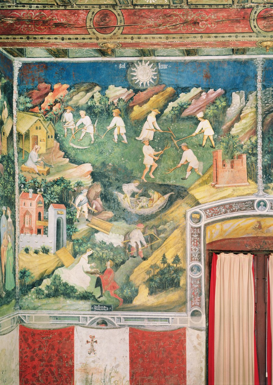 七月，c.1400 作者 波希米亚派