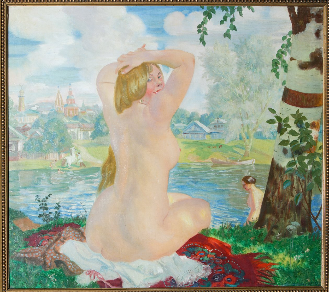 沐浴者（1921） 作者 鲍里斯·米哈伊洛维奇·库斯托季耶夫