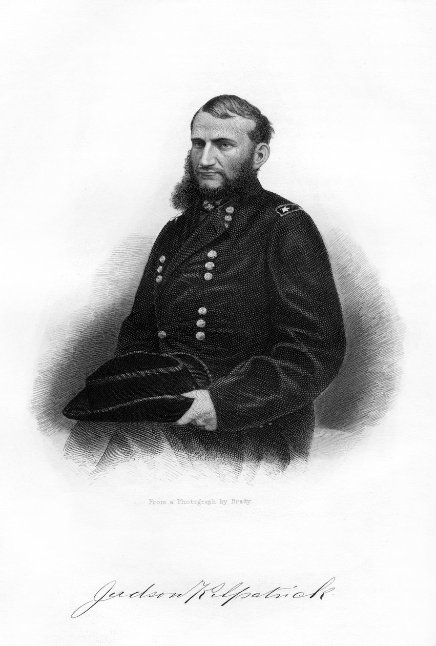 休·贾德森·基尔帕特里克（Hugh Judson Kilpatrick），美国联邦少将，1862-1867年。 作者 布雷迪