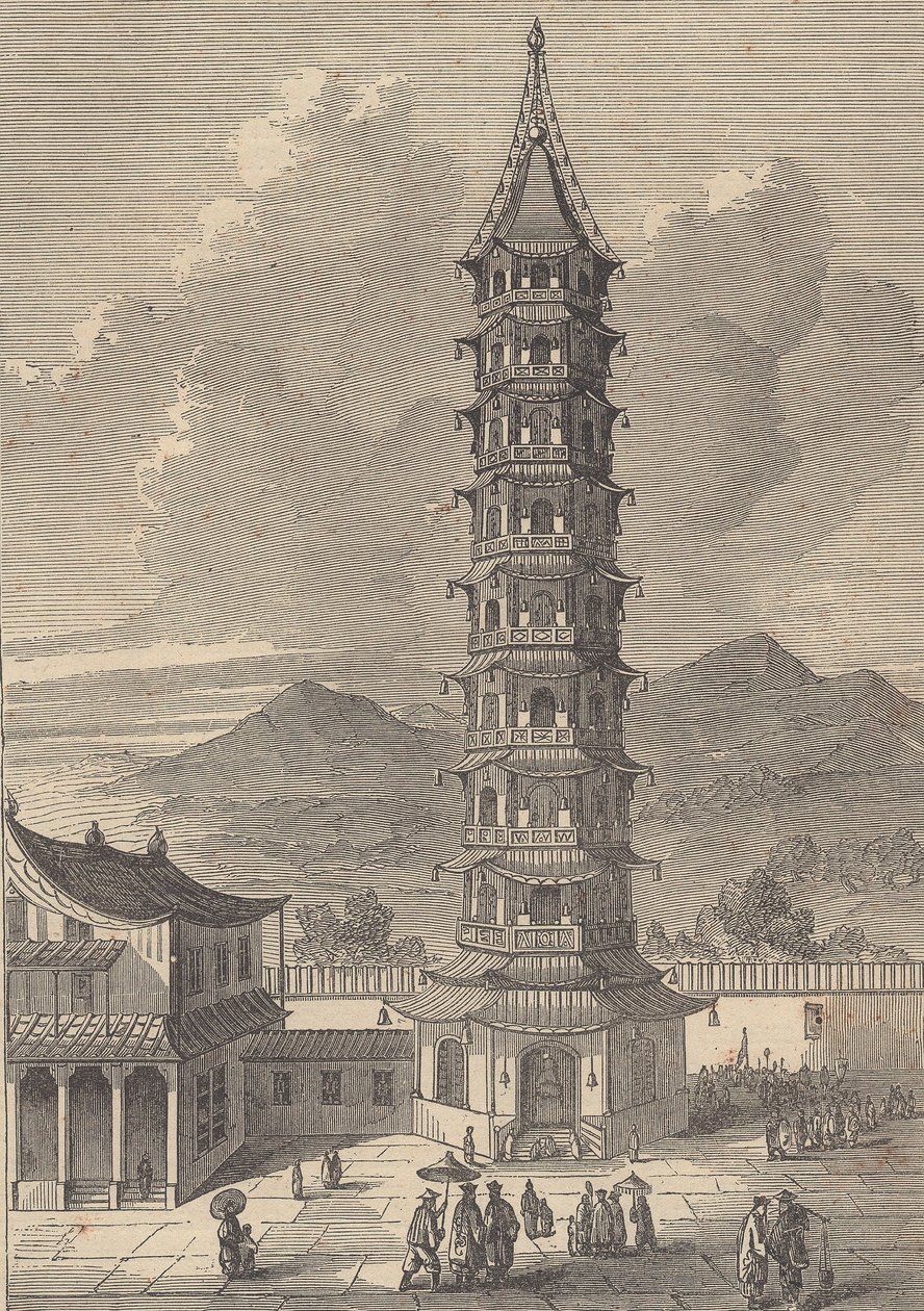 南京瓷塔（雕刻） 作者 英国学校