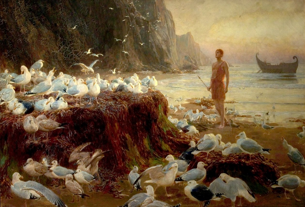 一个旧世界流浪者，1887年 作者 英国人里维耶尔