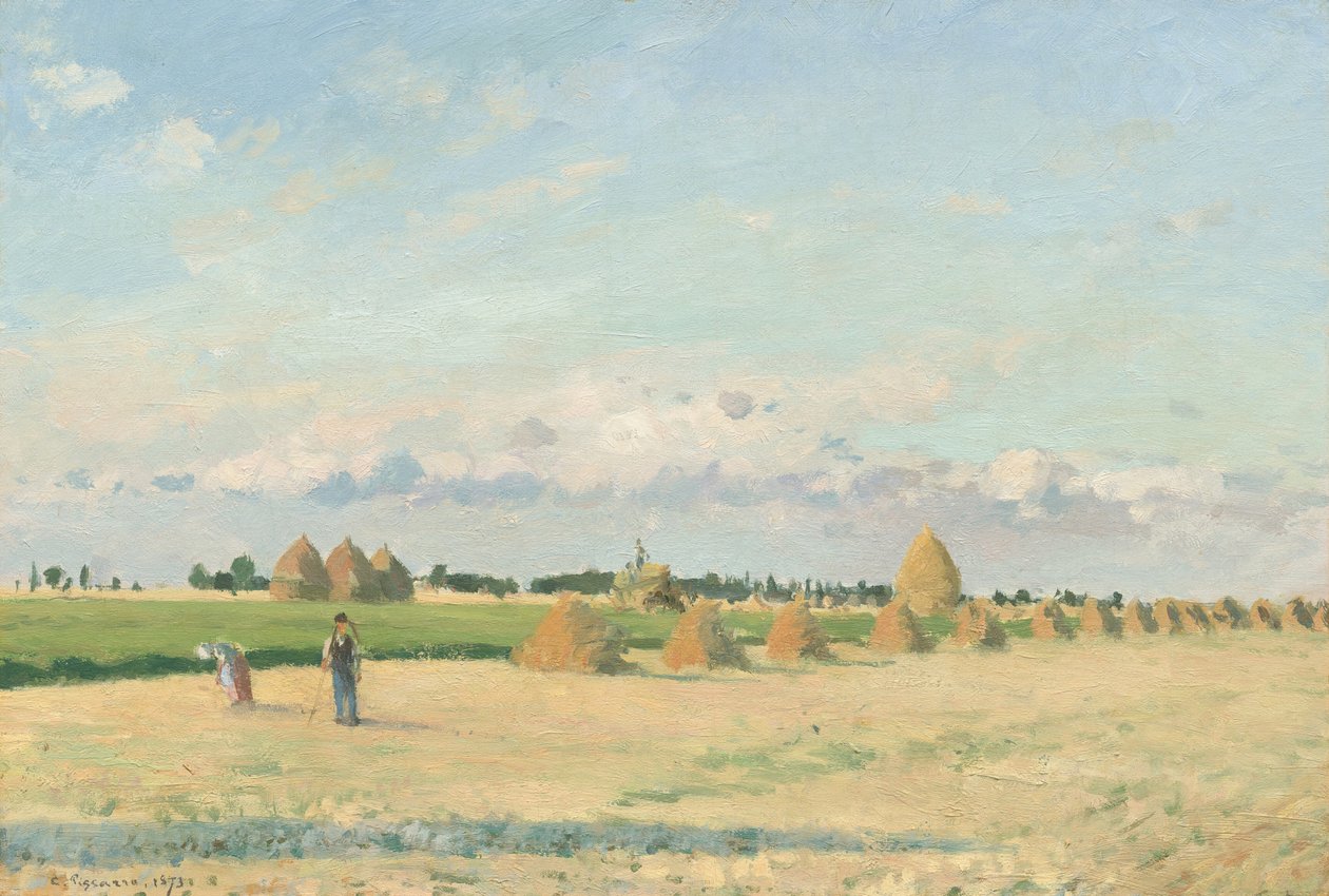 风景，法兰西岛，1873年。 作者 卡米尔·毕沙罗