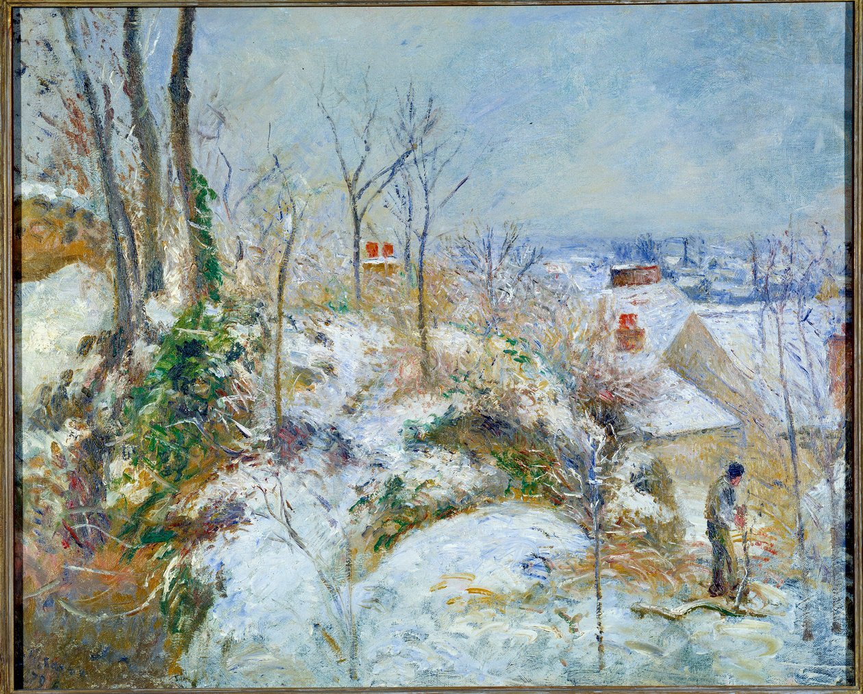 雪花效应，蓬图瓦兹的 La Garenne 作者 卡米尔·毕沙罗