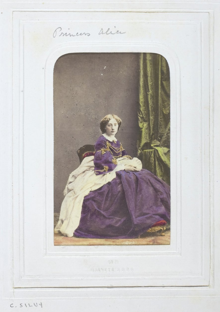 爱丽丝公主，1860-69。 作者 卡米尔·西尔维（Camille Silvy）