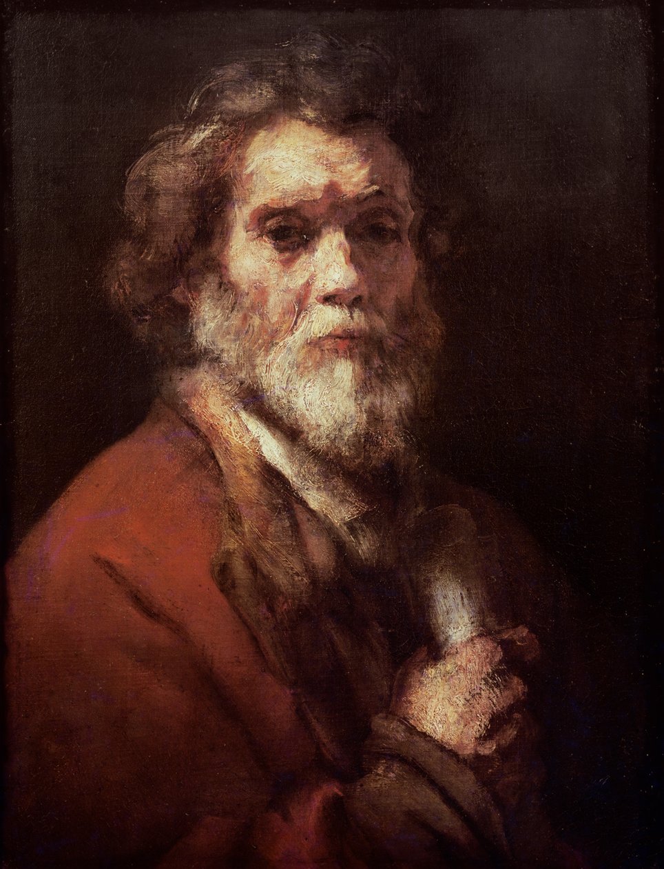 一位老人的头，c.1650 作者 卡雷尔·法布里修斯（Carel Fabritius）