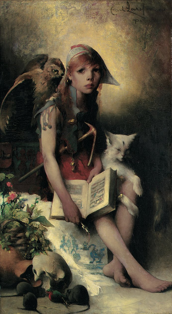 女巫的女儿，1881年 作者 卡尔·拉森
