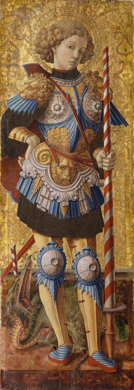 1472年，圣乔治。 作者 卡洛·克里维利（Carlo Crivelli）