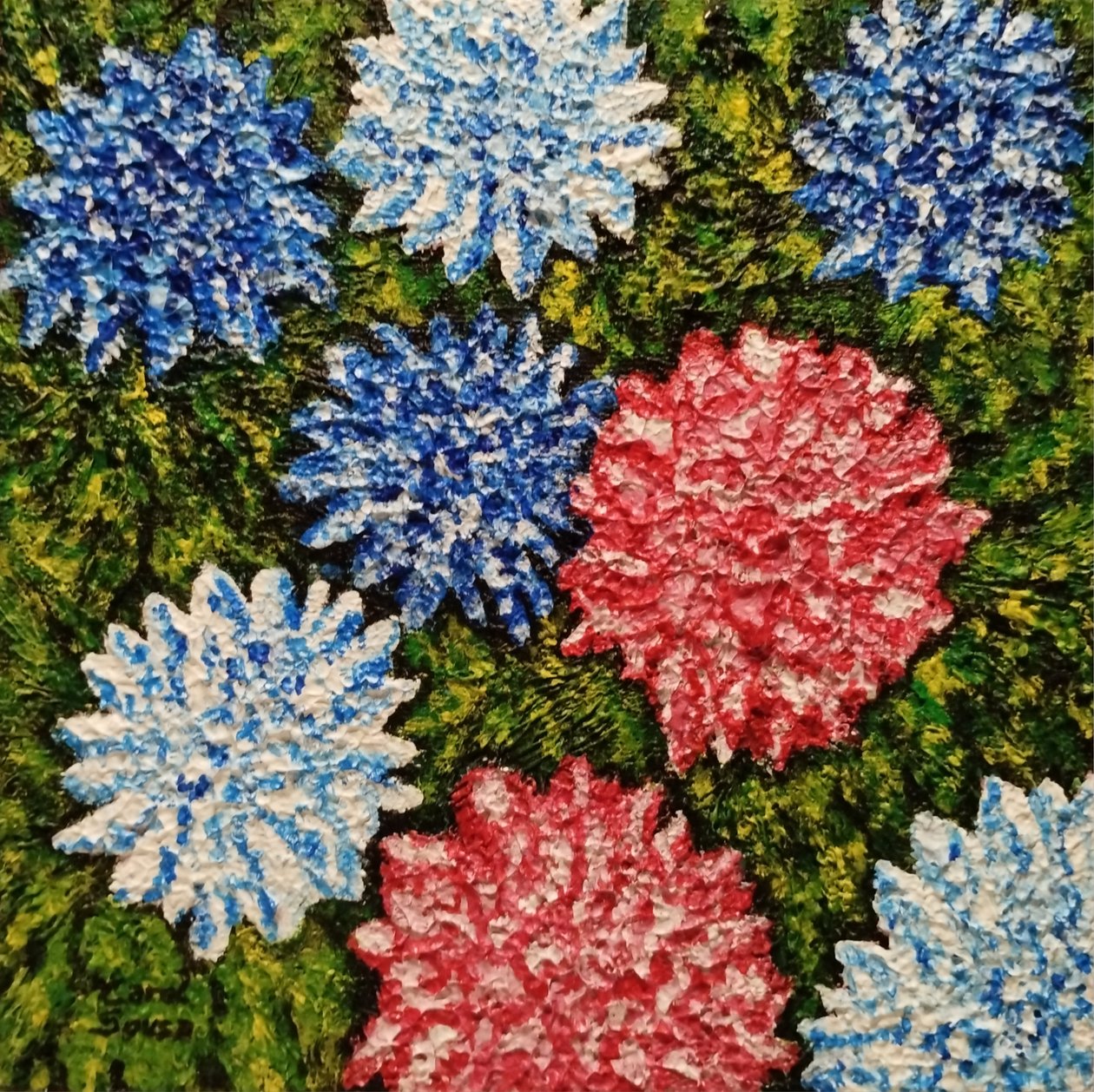 草丛间的花朵 作者 卡罗尔·苏萨·奎略