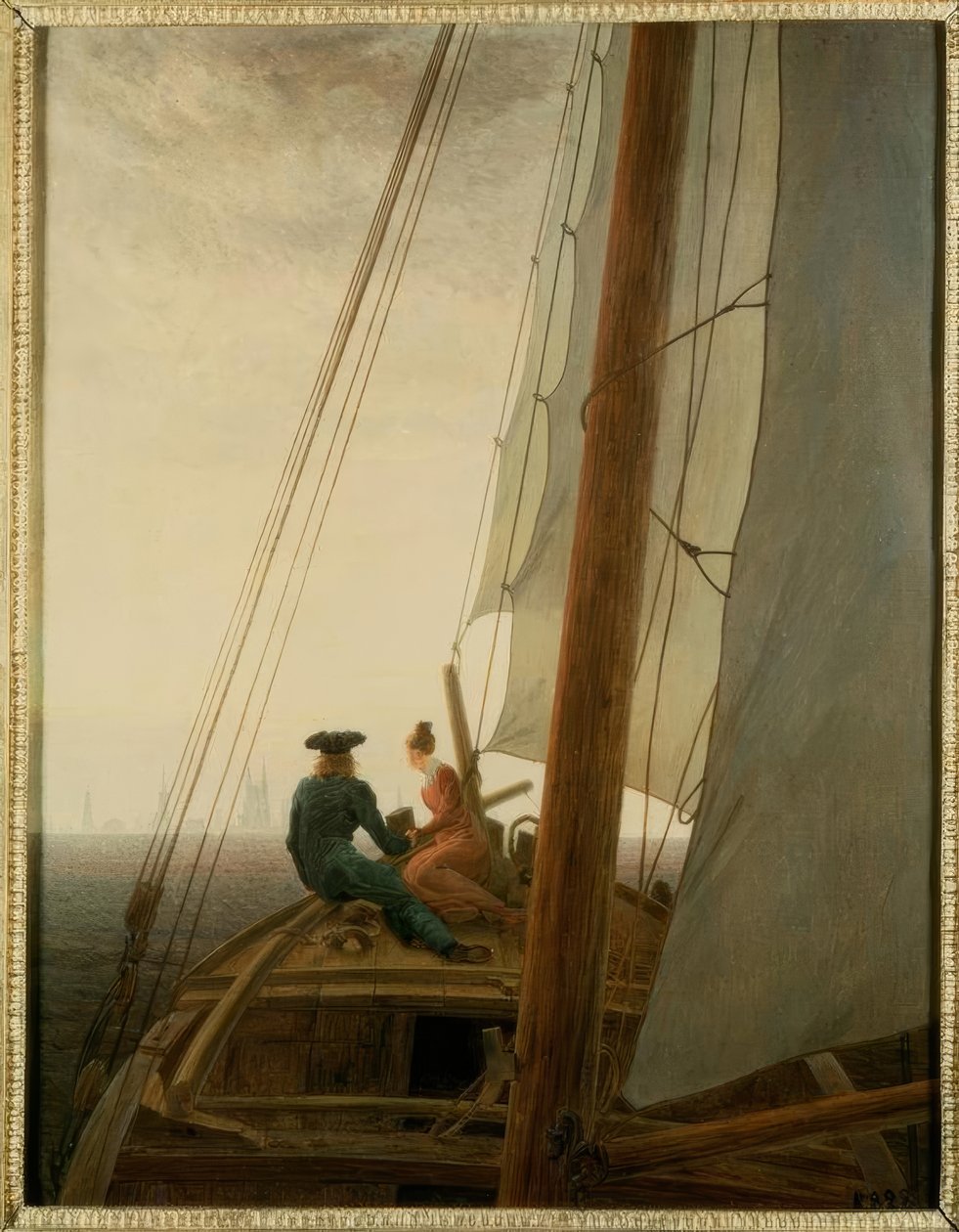 在水手上 作者 卡斯珀·大卫·弗里德里希（Caspar David Friedrich）