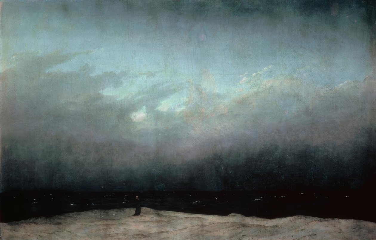 海上的和尚 作者 卡斯珀·大卫·弗里德里希（Caspar David Friedrich）
