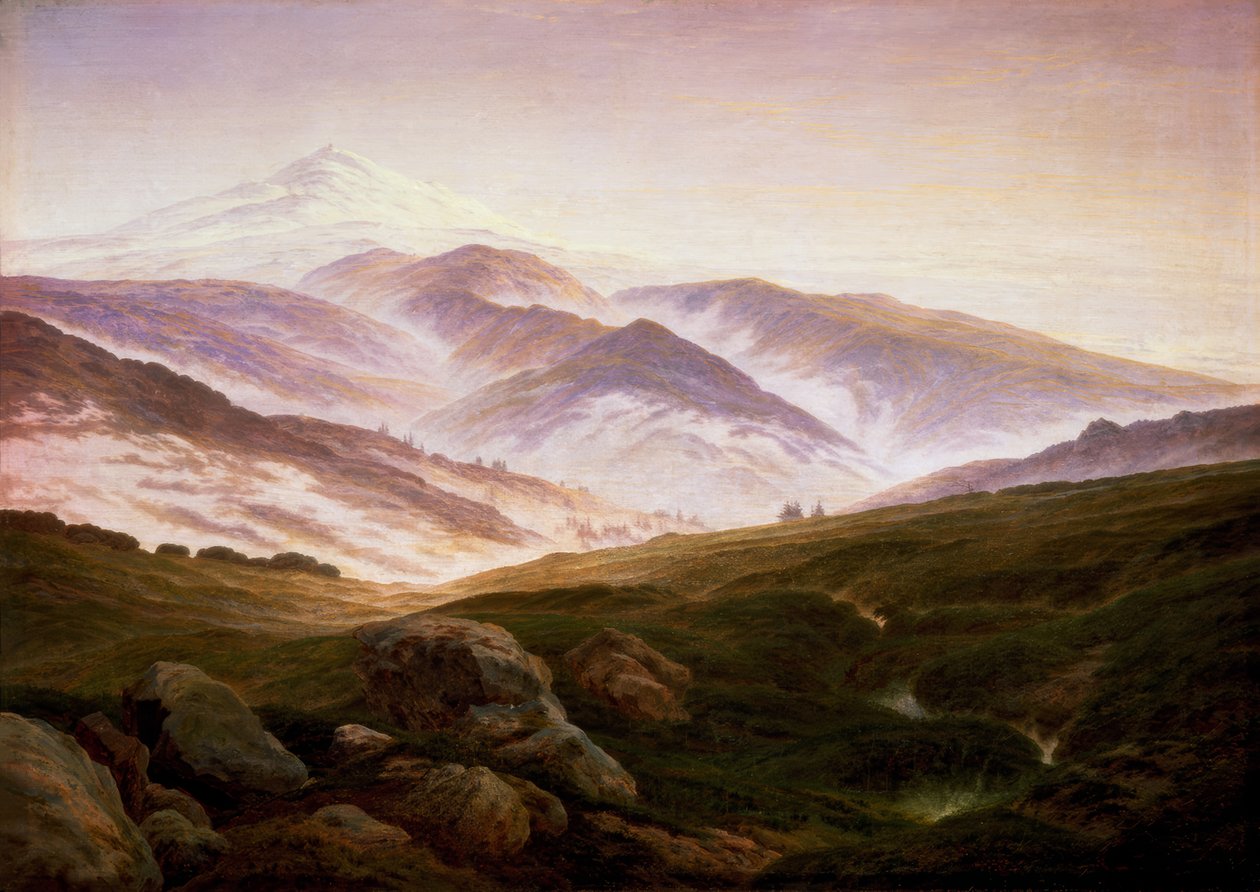 大山的记忆 作者 卡斯珀·大卫·弗里德里希（Caspar David Friedrich）