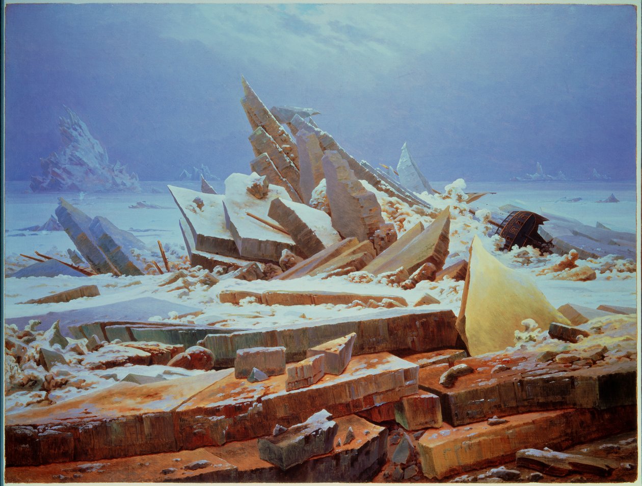 极地 作者 卡斯珀·大卫·弗里德里希（Caspar David Friedrich）