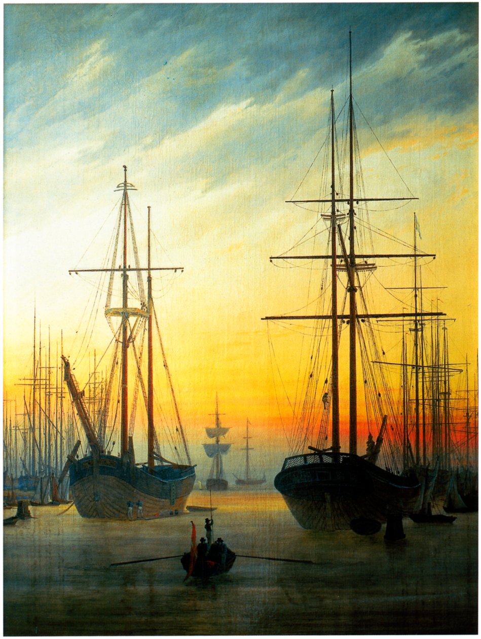 海港景观 作者 卡斯珀·大卫·弗里德里希（Caspar David Friedrich）