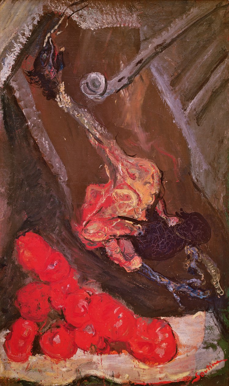 土耳其和西红柿 作者 Chaim Soutine