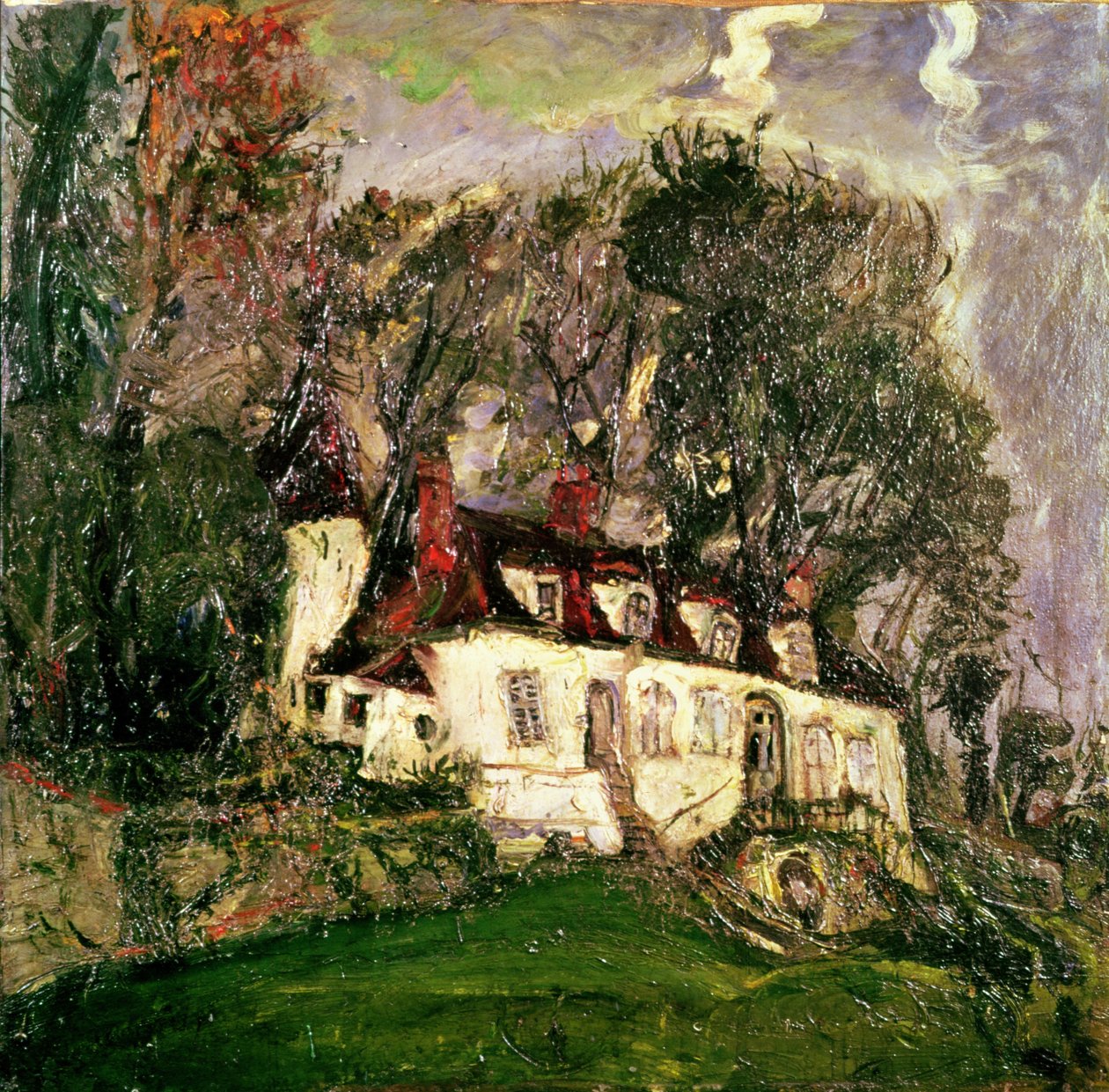 Oiseme的房子，1934年 作者 Chaim Soutine