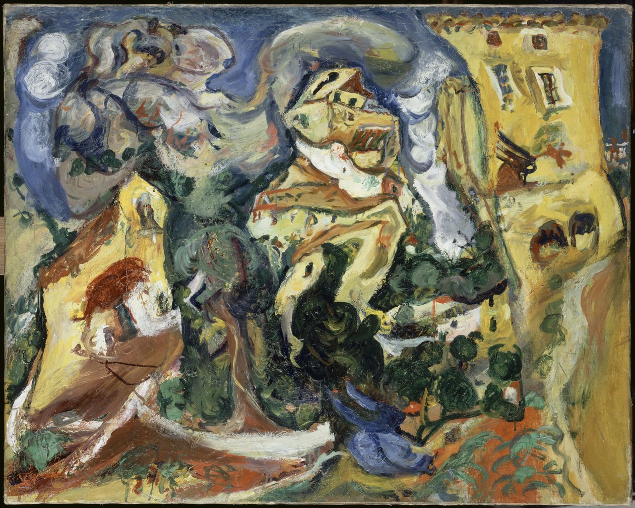 大约1923年的乡村 作者 Chaim Soutine