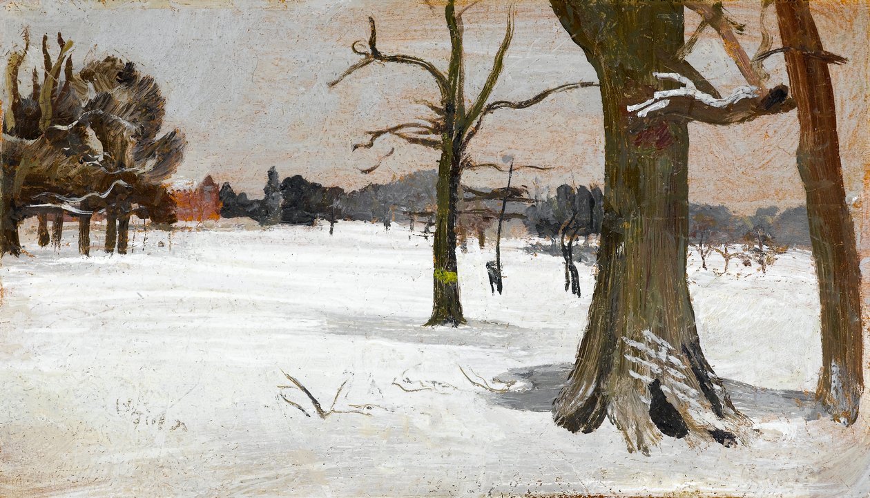 雪景，c.1918 作者 查尔斯·西姆斯