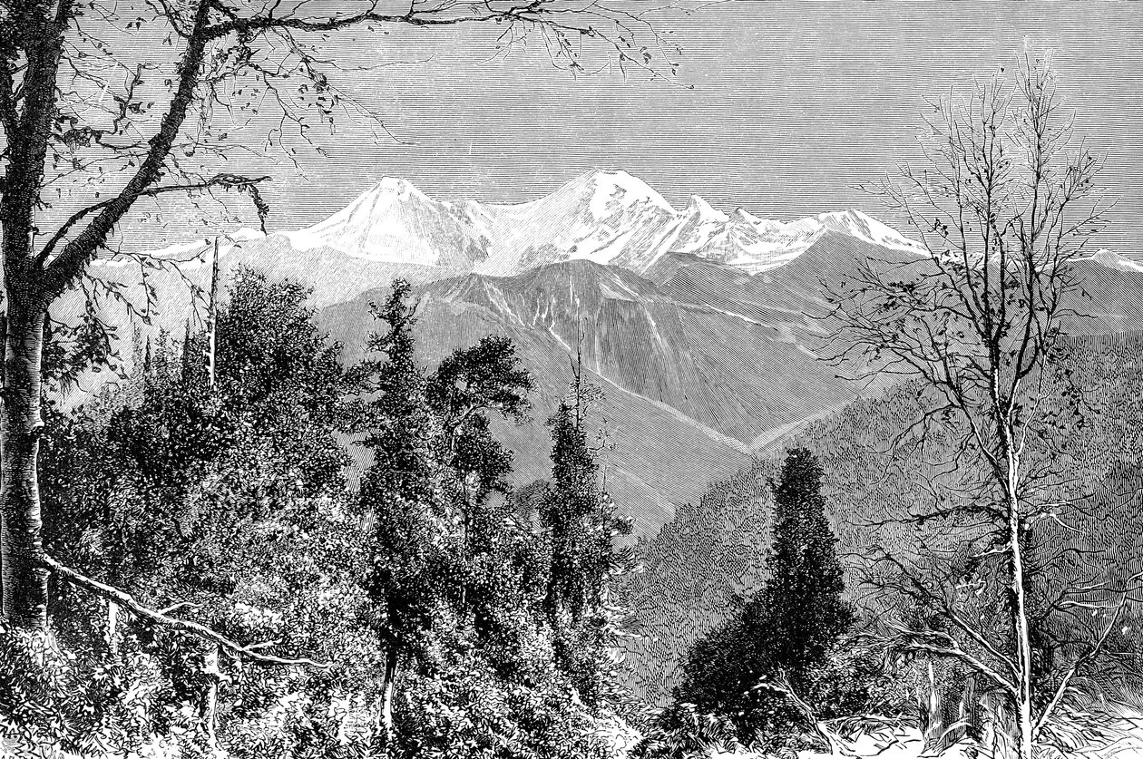 1895年，印度班德邦奇山。 作者 查尔斯·巴班特