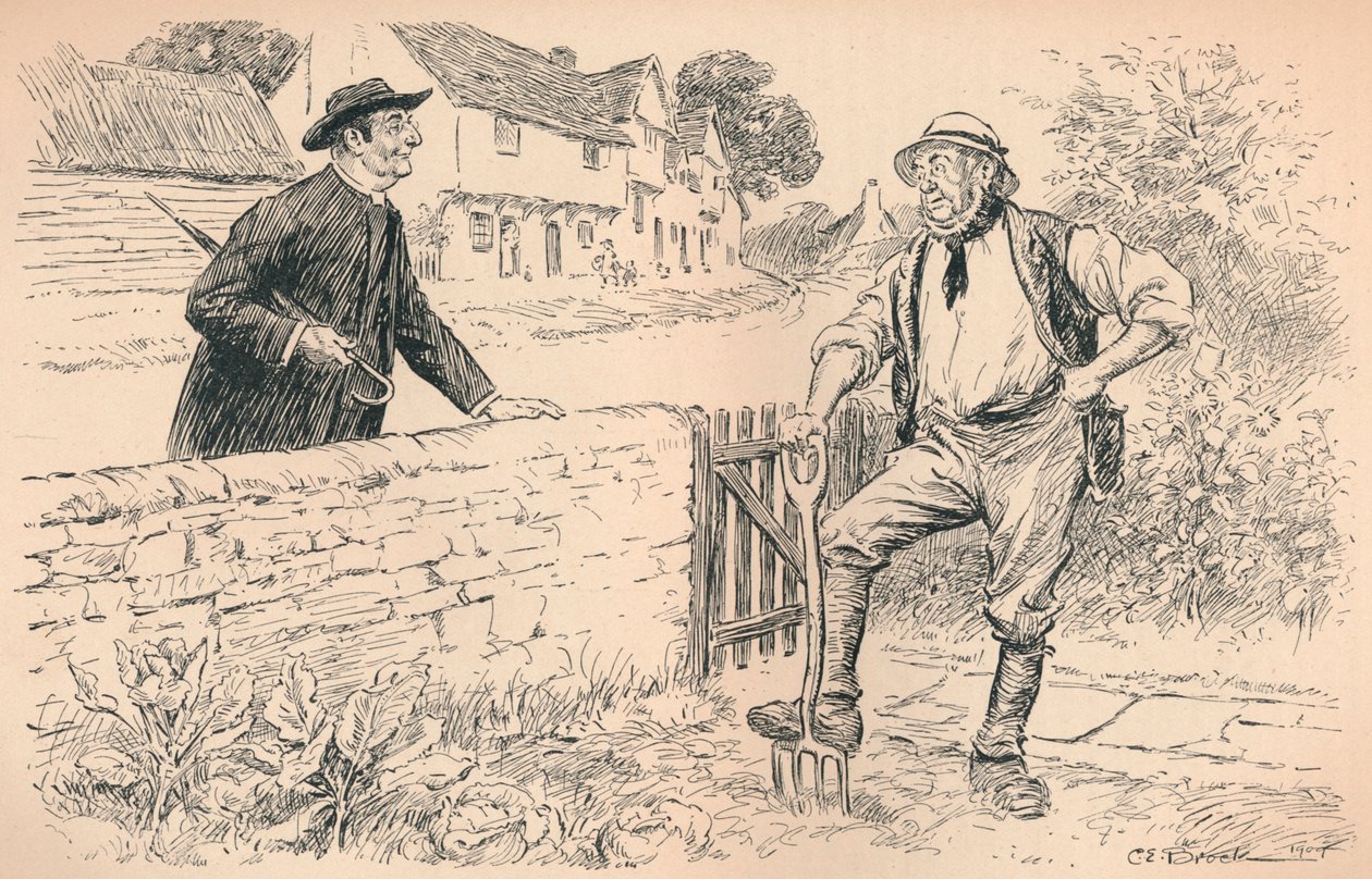 牧师，1909年 作者 查尔斯·埃德蒙·布洛克