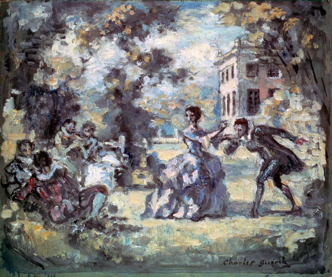 风情场面，c1908 作者 查尔斯·盖林