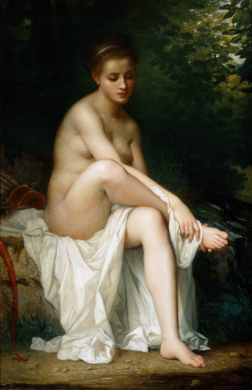 若虫伊斯梅恩（Nymph Ismene），1878年 作者 查尔斯·兰德尔