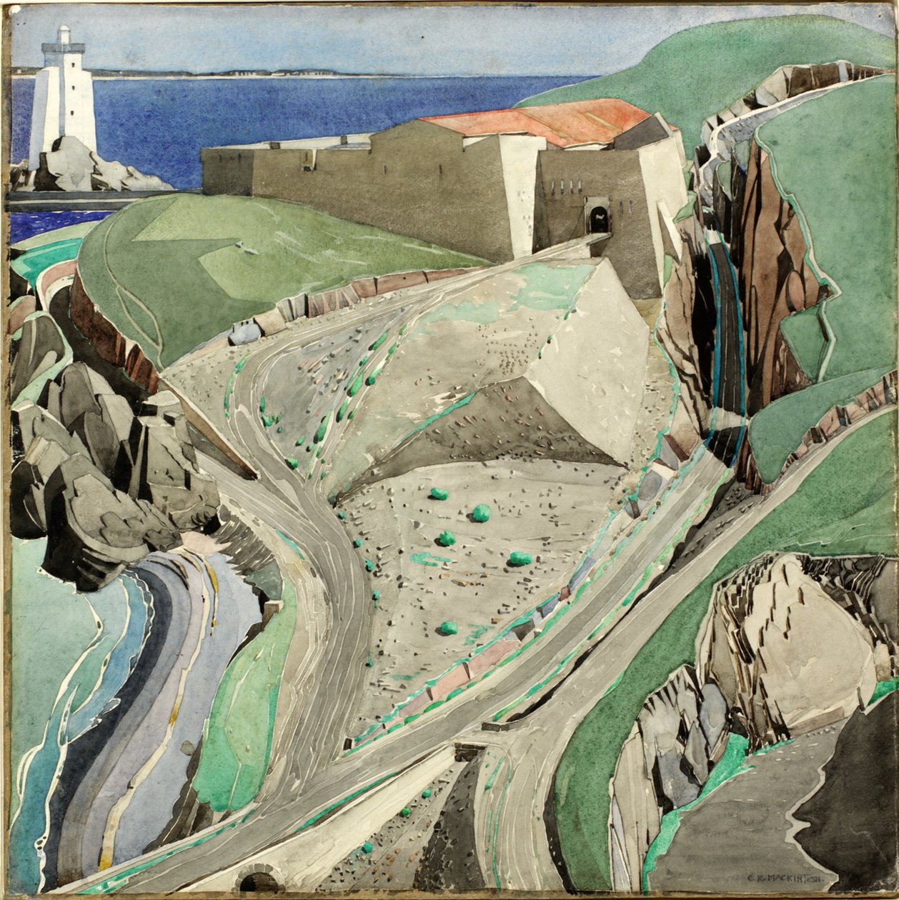 堡垒，1924-27年 作者 查尔斯·雷尼·麦金托什
