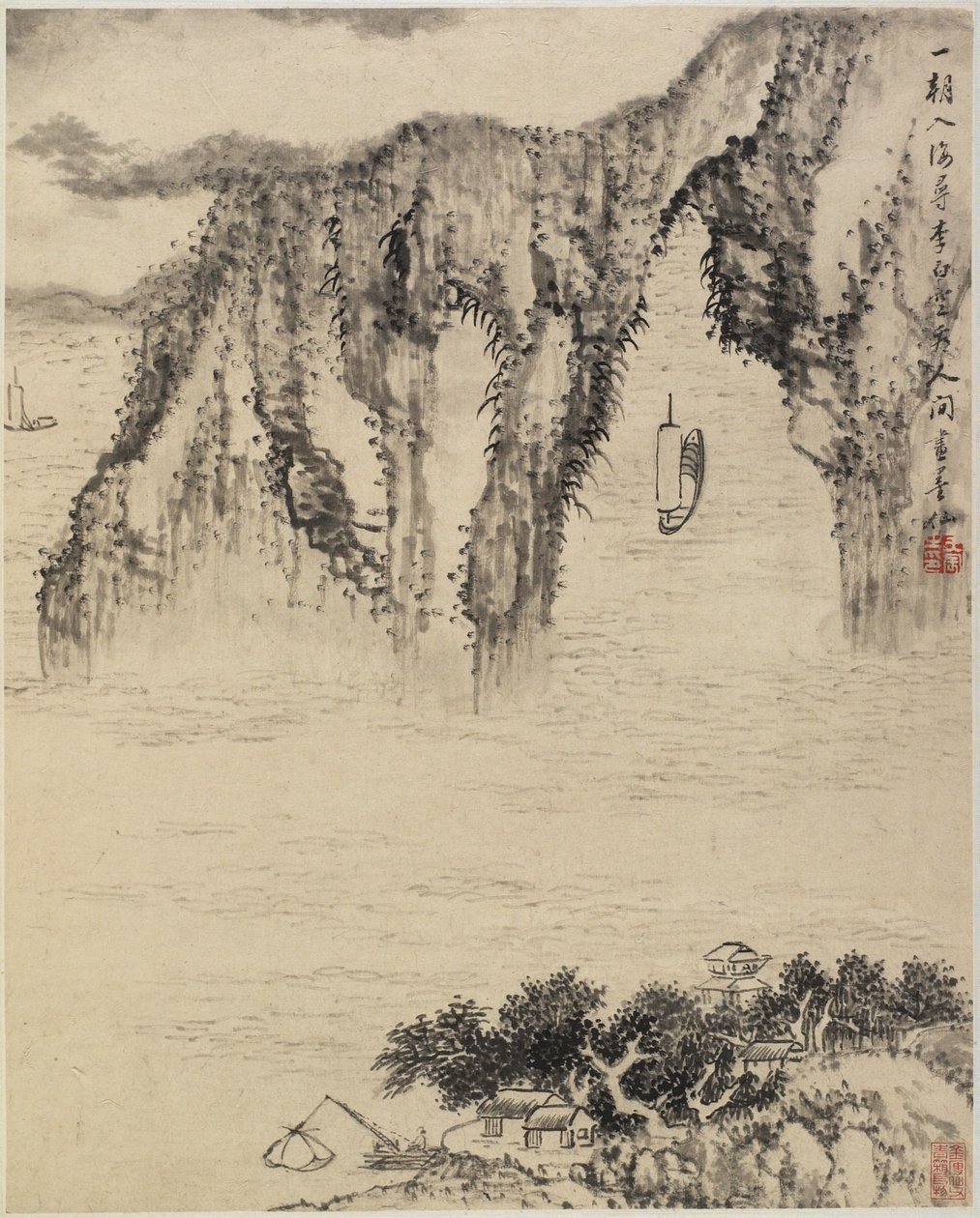 风景（纸上墨水） 作者 中文学校