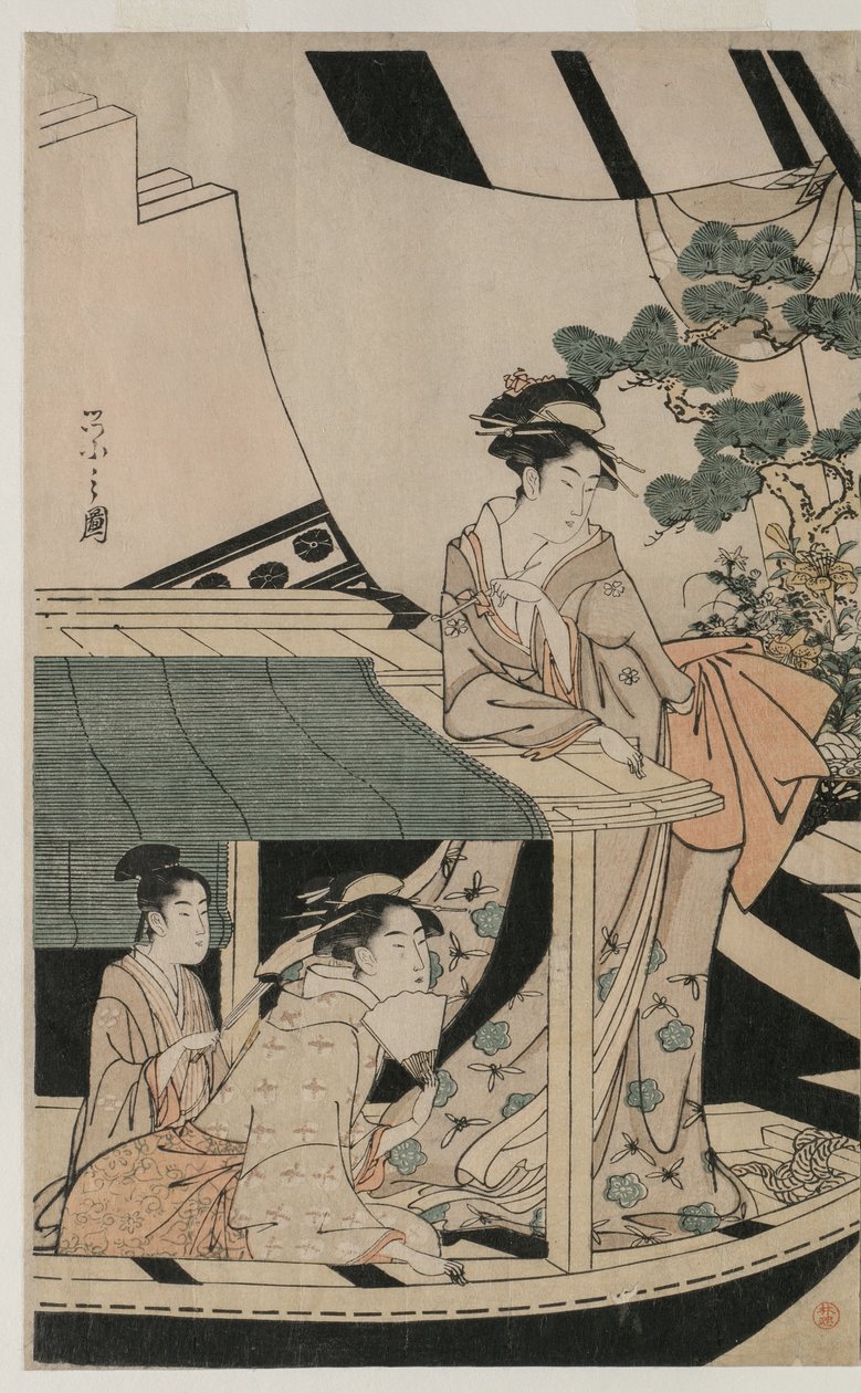 卡瓦伊奇丸号游船上的派对 作者 Chobunsai eisi