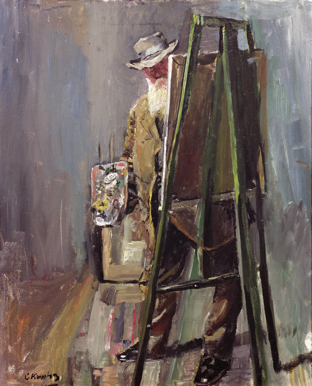 自画像 作者 克里斯蒂安·克罗格（Christian Krohg）