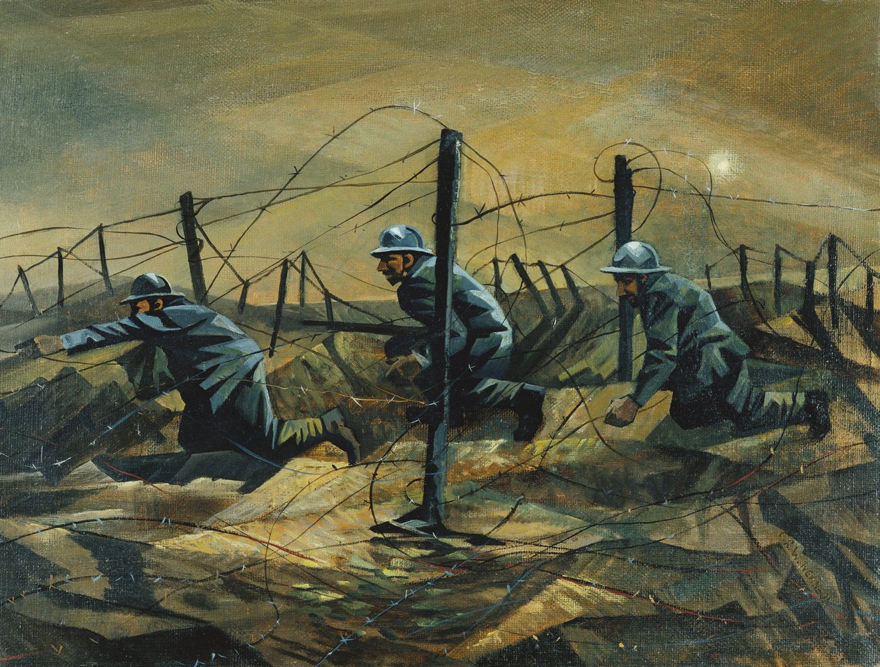 在战ren中，1917年 作者 克里斯托弗·理查德·怀恩·内文森