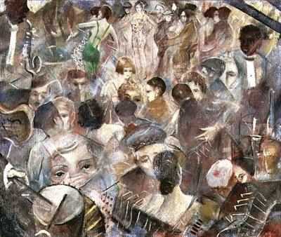 夜总会，约1928年 作者 克里斯托弗·理查德·怀恩·内文森