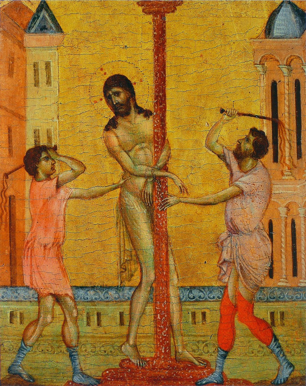 鞭打基督 作者 Cimabue
