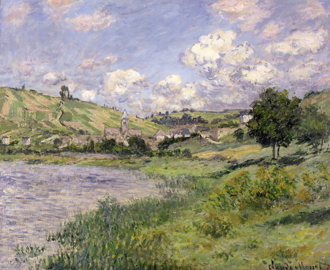 风景，Vetheuil，1879年 作者 克劳德·莫奈
