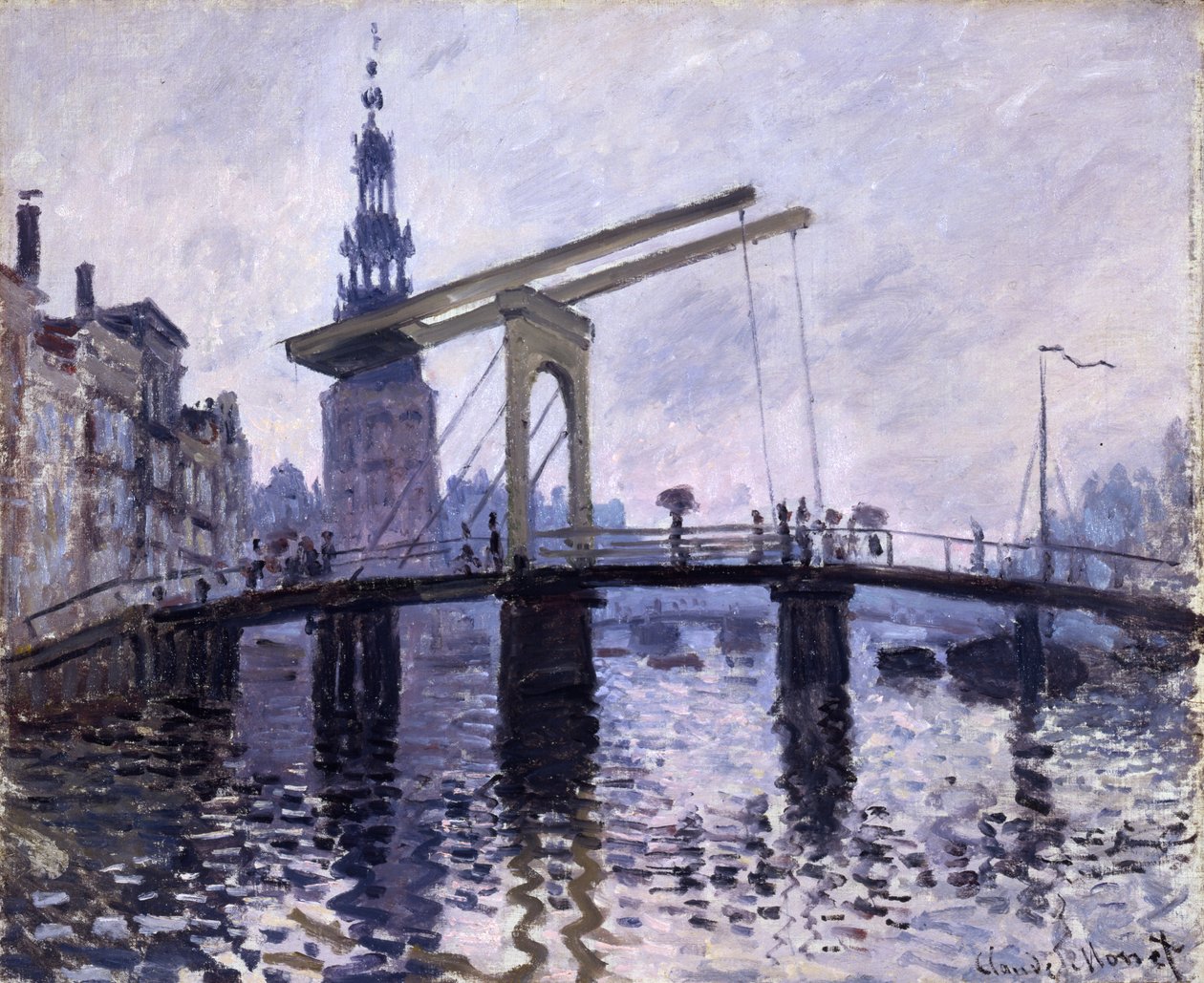 The Bridge，Amsterdam，1870-71 作者 克劳德·莫奈
