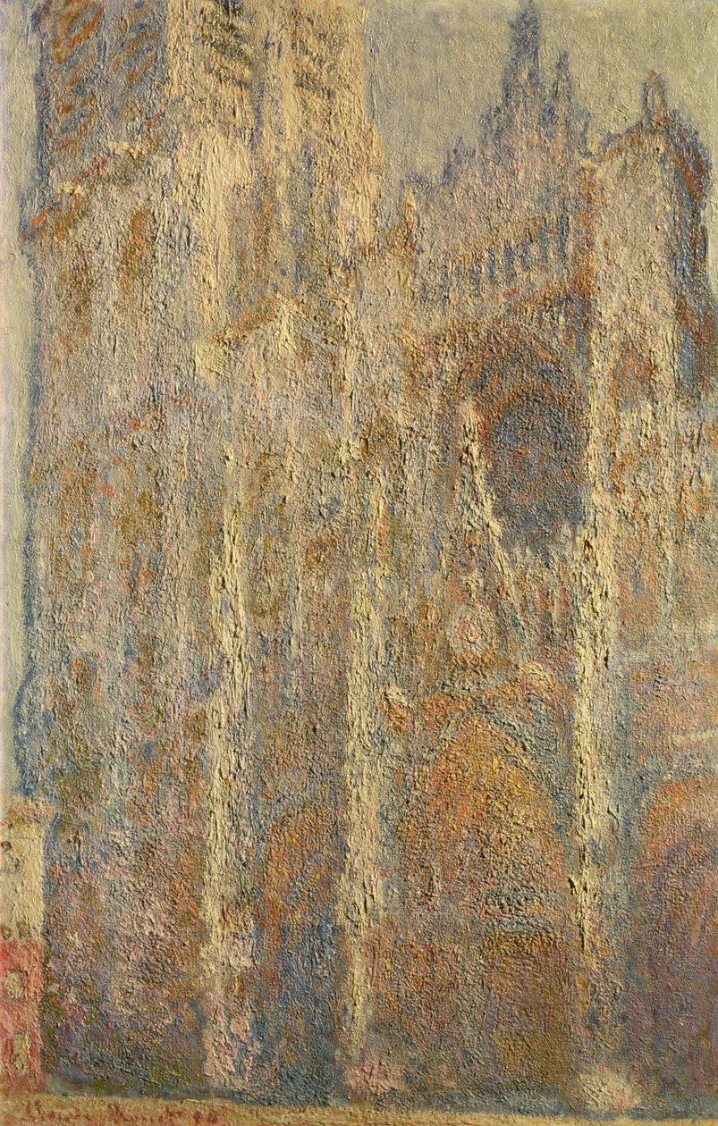 鲁昂大教堂，1894年中午 作者 克劳德·莫奈