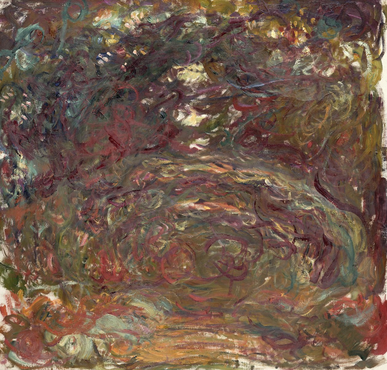 玫瑰之路，1920-22 作者 克劳德·莫奈