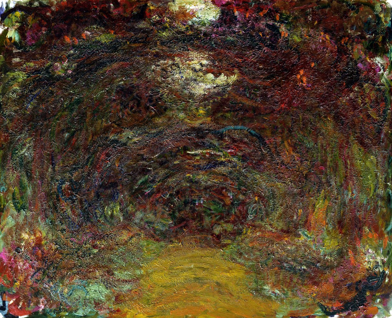 玫瑰之路，1920-22 作者 克劳德·莫奈