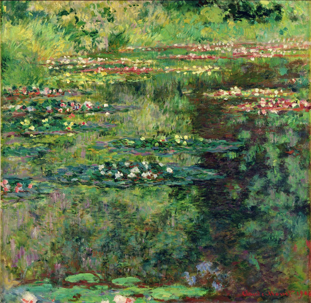 Waterlily Pond，1904 作者 克劳德·莫奈